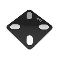 Accurate Electronic Smart Scales Digital Bathroom Weight Scale Fat/Muscle/Visceral Fat Weighing Scale Bluetooth APP 0.1-360kg,Black Charging