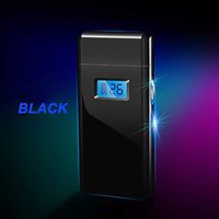 Rechargeable Lighter,USB lighters LED Screen Dual Arc Plasma Lighter Windproof Flameless Butane Free Electric Lighter