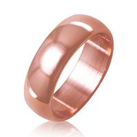 Antimicrobial Pure Copper Therapy Ring Band for Men & Women, Uncoated Solid Copper, Trace Mineral, Natural Relief of Arthritis, Joint Pain, Carpal Tunnel; 3mm, 6mm, 8mm; Size 5-12