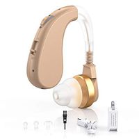 Digital Hearing Amplifiers - Rechargeable Personal Sound Enhancer with Volume Control Noise Reduction for Adults and Seniors, Hearing Aid Brushes Included by Blomed