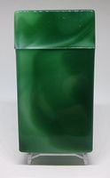 Fujima Green Marble Design 100s Size Flip Open Plastic Cigarette Case