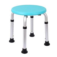 WDDMFR Round Shower Stool Bathtub Seat Bench with Anti-Slip Rubber Tips for Stability Adjustable Bath Chair Suitable for Old Man Disabled People