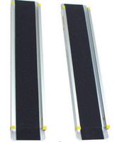 Portable Aluminum Wheelchair Ramp 3'-5' Adjustable Telescoping Retractable Lightweight with Cover, 7.44 Width Max Load 600 lbs