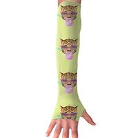 QG ZZX Funny Cat with Sunglasses Unisex Compression Arm Sleeves UV Protection Performance Arm Sleeve - for Outdoor Sports Baseball,Basketball,Football (1 Pair)