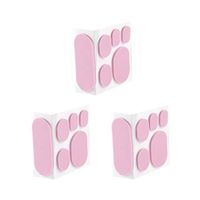 Healifty Moleskin Tape Flannel Adhesive Pads Heel Stickers Blister Prevention Pads Anti Wear Heel Pads for Men Women Foot Care 3 Sheets (Pink)