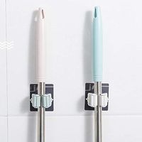1PC Self Adhesive Mop Holder Wall Mounted Seamless Broom Hanger Clip