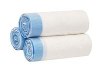 Besli 1.6 Gallons Drawstring Strong Trash Bag Garbage Bag (90 Bags, White)