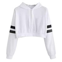 Mlide Hot Sale Sweatshirt, Womens Casual Solid Long Sleeve Hoodie Sweatshirt Hooded Pullover Tops Blouse