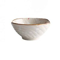 AXZHYX Bowl Bowl, Household Ceramic Dinnerware, Free to Match, Japanese-Style Hand-Painted Rice Bowl Soup Bowl Hotel Tableware Home Noodles Boiled Fish Soup Bowl (Color : Shell Bowl)