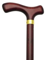 Men Fritz Cane Burgundy Maple Shaft, Burgundy Handle  -Affordable Gift! Item #DHAR-9760900
