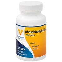 Phosphatidylserine Complex 500mg Softgel – Supports Healthy Brain Cognitive Function, Promotes Memory, Focus Brain Activity – 500mg of SharpPS™,Branded Ingredient (60 Softgels) by The Vitamin Shoppe