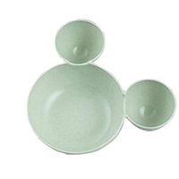 Bravet Baby Children's Cartoon Fruit Plate Dishes Tableware Adiabatic Plastic Bowl Snack Bowl