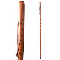 Brazos 55" Handcrafted Twisted Aromatic Cedar Wood Walking Stick for Men and Women, Made in the USA