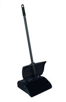 Update International LDPC-12BP Lobby Dust Pan with Black Hooper and Aluminum Handle