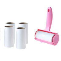 Lint Roller，pet hair remover, 5 Roll core, 60 sheets each, total 300 sheets, reusable, for cat, dog hair removal, clothing, carpet, furniture (Lint Roller)