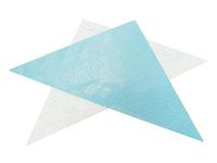 Cut Cello Medium Triangles Cellophane for Making Henna Cones - Sky Blue Swirls & Curls