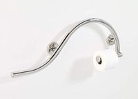 Lifeline Bathroom Grab Bar with Toilet Paper Holder - Luna Design | Left Hand | Polished Chrome