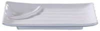 Yanco OK-208 Osaka-1 Divided Plate, Rectangular, 7.75" Length, 4.5" Width, Melamine, White Color, Pack of 48