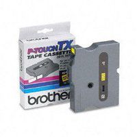 Genuine Brother 1/2" (12mm) Black on Yellow TX P-touch Tape for Brother XL-30, XL30 Label Maker