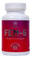 Fem-5 Urinary Tract Health - Fast-Acting, Cleanse & Flush The Bladder with Immune Support, Cranberry & Olive Leaf Extract, Natural UTI Urinary Pain Relief Products That Really Work - 60 Veg Capsules