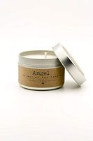Angel Soy Intention Candle 4oz Travel Tin Gardenia Angel Oil Fresh Water Pearl Quartz Crystal Gemstones Aloha Elixir Made in Hawaii