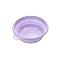 Folding Washbasin, Children's Outdoor Travel Washbasin, Portable Travel Compressed Basin, Laundry Tub, Purple Trumpet (Color : Purple)