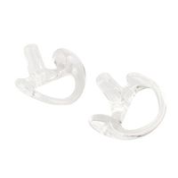 Vaorwne 2 Pair of Small Silicone Soft Ear Bud for Covert Acoustic Tube Earpiece for Radio