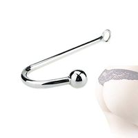 xzw-us Stainless Steel Metal Silver Single Hook Massager to Stimulate Body Parts and Relieve Sore Back