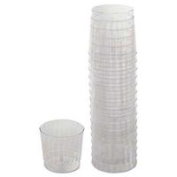 WNA Classicware Tumblers, 9 oz, Plastic, Clear, Rocks Glass, 16/Bag, 15 Bag/Carton