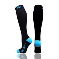 ACTINPUT Compression Socks (20-30mmHg) for Men & Women - Best Stockings for Running, Medical, Athletic, Edema, Diabetic, Travel, Pregnancy (L/XL,Blue)