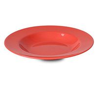 Yanco MS-5811RD Mile Stone Pasta Bowl, 16 OZ Capacity, 1.5" Height, 11" Diameter, Melamine, Orange Red Color, Pack of 24