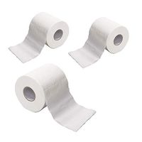 Jiaju 3Ply Paper Towels Tissue White Toilet Paper Toilet Roll Tissue Roll Pack Of 1/2/3/6/8/10/12,Mulitfold Towels Paper Hollow Replacement Toilet Bathroom Hand Towel Paper (3 PCS)