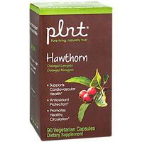 plnt Hawthorn, Hawthorne Berry, Supports Cardiovascular Health and Promotes Healthy Circulation, Antioxidant Protection, Once Daily, NonGMO (90 Veggie Capsules)