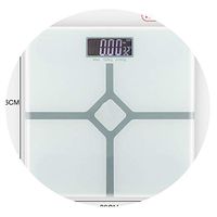Bathroom Scales Floor Body Smart Electric Digital Weight Health Scale Tempered Glass LCD Display 180 Kg / 50 G,26X26Cm White