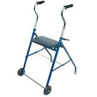 Walker with Wheels and Seat WalkerwithWheelsand Seat - Model 562500 by Sammons Preston