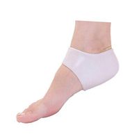 Comfortable Silicone White 3 Pair Heel Protector Heel Pads