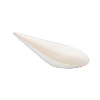 Perfectware Tear Drop 4-50 Compostable 4" White Bagasse Tear Drop Tasting Spoons (Pack of 50ct), 2" Height, 2" Width, 4" Length (Pack of 50)