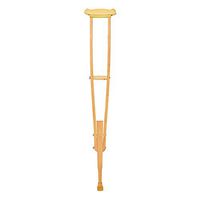 Crutches Solid Wood 7 Levels Height Adjustable 3 Levels Adjustable Handle Underarm Crutch Accessories Post Injury Or Surgery Support for Men and Women Walking Assisstant,1