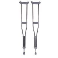 Kaliove Underarm Crutches Stainless Steel, Non-Slip Thickening Retractable Adjustable Double Crutches, Shock-Absorbing Spring for Elderly People,M