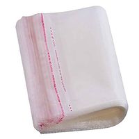 Dming 200pcs 7.8 * 9.8inch Self Sealing Cello Crystal Plastic Clear Bags OPP Adhesive Cellophane Bags Clear Resealable Good for Bakery, Candle, Soap, Cookie Poly,Treat ，Trinkets, Jewelry, Books,Toys
