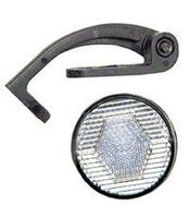 Action Front Round Clear W/Brcket Reflector
