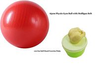 ACCO 100gm Soft Hand Muscle Improve Exercise Putty with Abdominal Support 65 cm Physio Gym Ball