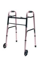 Lumex ColorSelect Adult Walker with 5" Wheels, Pink, 716270PK-2 (Pack of 2)