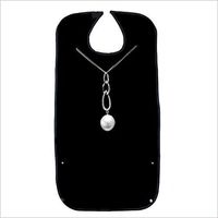 HNYG Adult Bib with Crumb Catcher, Waterproof and Double-Layer Patient Bib, Reusable Clothing Protector for Eating and Drink