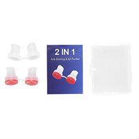 Qkiss Upgrated Anti-snore Nose Purifier Snoring Aid Stopper Device Nose Vents Air Filter(Red)