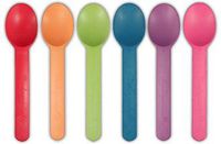 Biodegradable Colored Yogurt Spoons (1000 Pcs/Case) (Green)