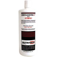 Nutritech Omegaderm-3, Small Animal Dietary Supplement, for Dogs & Cats- 32oz Liquid