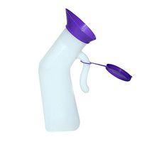 Smart Care® Male Female Urinal, Men Women Pee Bottle with Lid, Spill Proof Urinary Chamber for Camping Long Tour Fishing, Male Female Portable Pee Bottles, Travel Urine Collection Containers, 1000 ML