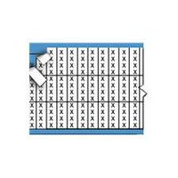 Brady TMM-X-PK Low-Profile Glossy Vinyl-Coated Polyester (B-702), Black on White, Solid Letters & Numbers Miniature Wire Marker Card (25 Cards)