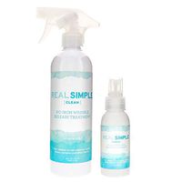 Real Simple Clean Wrinkle Release, Static Cling Remover, Pillow & Fabric Freshener, Out The Door No-Iron Quick Fix, USDA Certified Bio-Based & Biodegradable (Unscented, 16 oz. and 3 oz.)